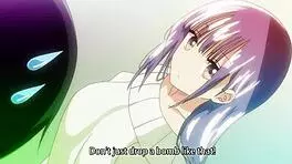 Hey, watch these cute hentai teens in a wild threesome action! 😍