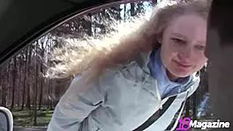 Exhibicionist sasha rides and fucks naked