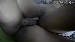 Her friend gives an intense orgasm to the shaved ebony milf.