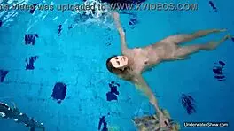 Petite Teen Milana Voda Enjoys Free Naked Swimming In The Pool