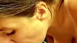 Sucking cock to pay her rent, wow!