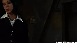 no escape for teen 18+ in brutal bondage punishment session