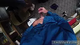 teen punished for cheating with creampie in garage uniform group