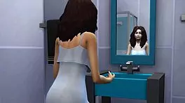 Step brother and sister share bed and have first time sex