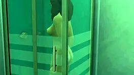 Step brother and sister share bed and have first time sex