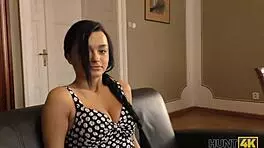 amazing brunette earns cash through hunt4k sex action for a new ring.