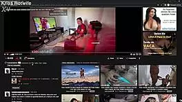 Kriss hotwife rocks micro bikini at beach showing off her big pussy.