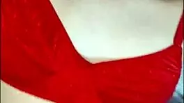 Blonde teen moans during hot facial in lingerie