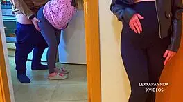 Pregnant Women Perform Deepthroat Blowjobs on Their Friend's Cock