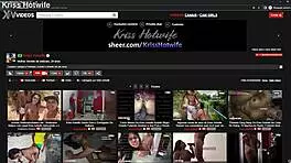 Kriss hotwife rocks micro bikini at beach showing off her big pussy.