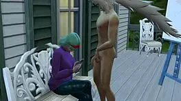 bulma tells jiraiya to watch her draw then they fuck with cum inside