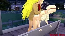 Hinata meets sakura and invites her for drinks at the table