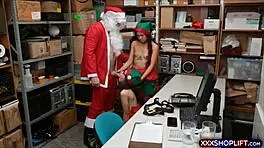 Santa Fucks Two Cute Shoplifter Teen 18+S In Reality Doggystyle