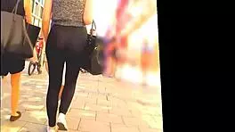 Hot Bubble Butt Caught in Public, Wanna See More? 😜