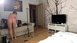 Petite skinny brunette milf rides cowgirl with natural tits in first casting interview