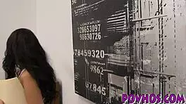 Busty amateur pov rides cock and gives blowjob