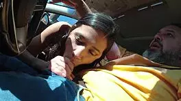 Wow! Lalla Potira Gives Wild Blowjob After Ride in Street!