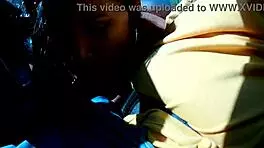 Wow! Lalla Potira Gives Wild Blowjob After Ride in Street!