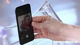 Step sister teases cock at christmas party 😏