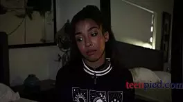 Petite teen Malina Melendez gets doggystyle quickie from old man