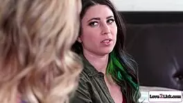 Hey, babysitter licks boss to secure her gig