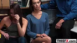 Burglar Teen 18+ Sucks Big Cock In Garage