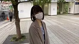 Slender Japanese nympho rides bareback, can't hold back creampie in homemade video