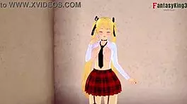 i'm on a date with marie rose in pov, her big ass and petite body make me so excited in this hentai game version