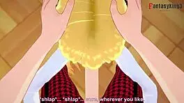 i'm on a date with marie rose in pov, her big ass and petite body make me so excited in this hentai game version