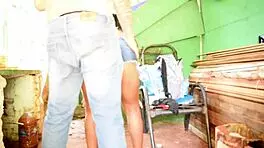 my naughty brazilian cousin seduces me during massage, leading to interracial gangbang with big ass.