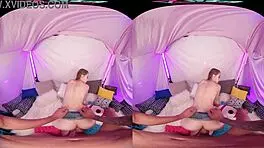 Kyler Quinn Sneaks Anal Sex with Petite Blonde in Cowgirl Creampie