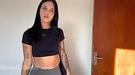 boyfriend’s torn shorts lead to a steamy workout session