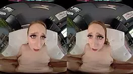 Blonde Laney Grey Bent Over for Doggystyle Fuck and Cumshot