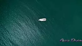 Asia Divine Fucked Doggy On Boat Creampie