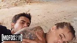 Jordi says, 'I'm fucking this horny Spanish teen in the street!'