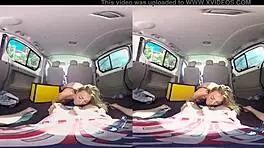 Is this wild naughty van vr sex with blowjob and big tits?
