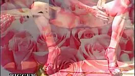 this tiny slut in heels is masturbating with her small tits