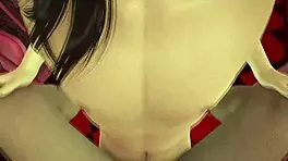 Sakura Haruno in threesome double penetration scene