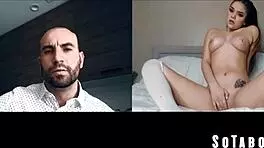 hey, stepdad spanks his naughty stepdaughter for that tramp stamp tattoo during zoom call 😏