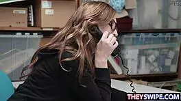 Cute cutie gracie may green gets fucked at the office by a big cock burglar.