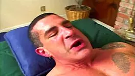 Petite Asian beauty intensely stretched in all holes by massive white cock.