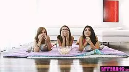 Perv Stepbro Fucks Petite 18+ Stepsis and Teen 18+ BFFs in Wild Group