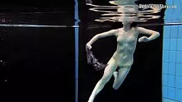 Two Girls Swim and Get Naked on Beach