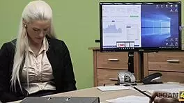 Loan4k Agent Can't Wait to Pound Blanche's Sweet Pussy!