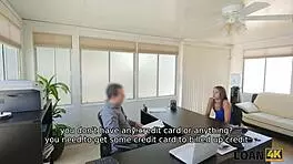 Loan4k office girl gets nailed hard