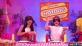 Alexis Tae strapon fucks Eliza Ibarra and Charlotte Sins!