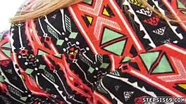 Teen party with stepbrother's wild obsession at night