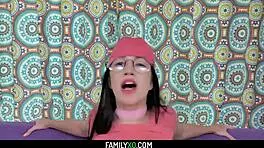 I fucked my stepsister on Halloween, but it was so hard!