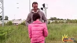 public sex date with petite redhead teen slut vanessa voxx fucked outdoors