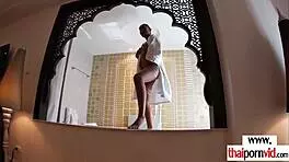 Amateur Asian Teen 18+ Strips Naked for Her Hunky Boyfriend in Heat